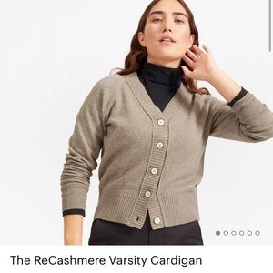 Everlane Cashmere Varsity Cardigan